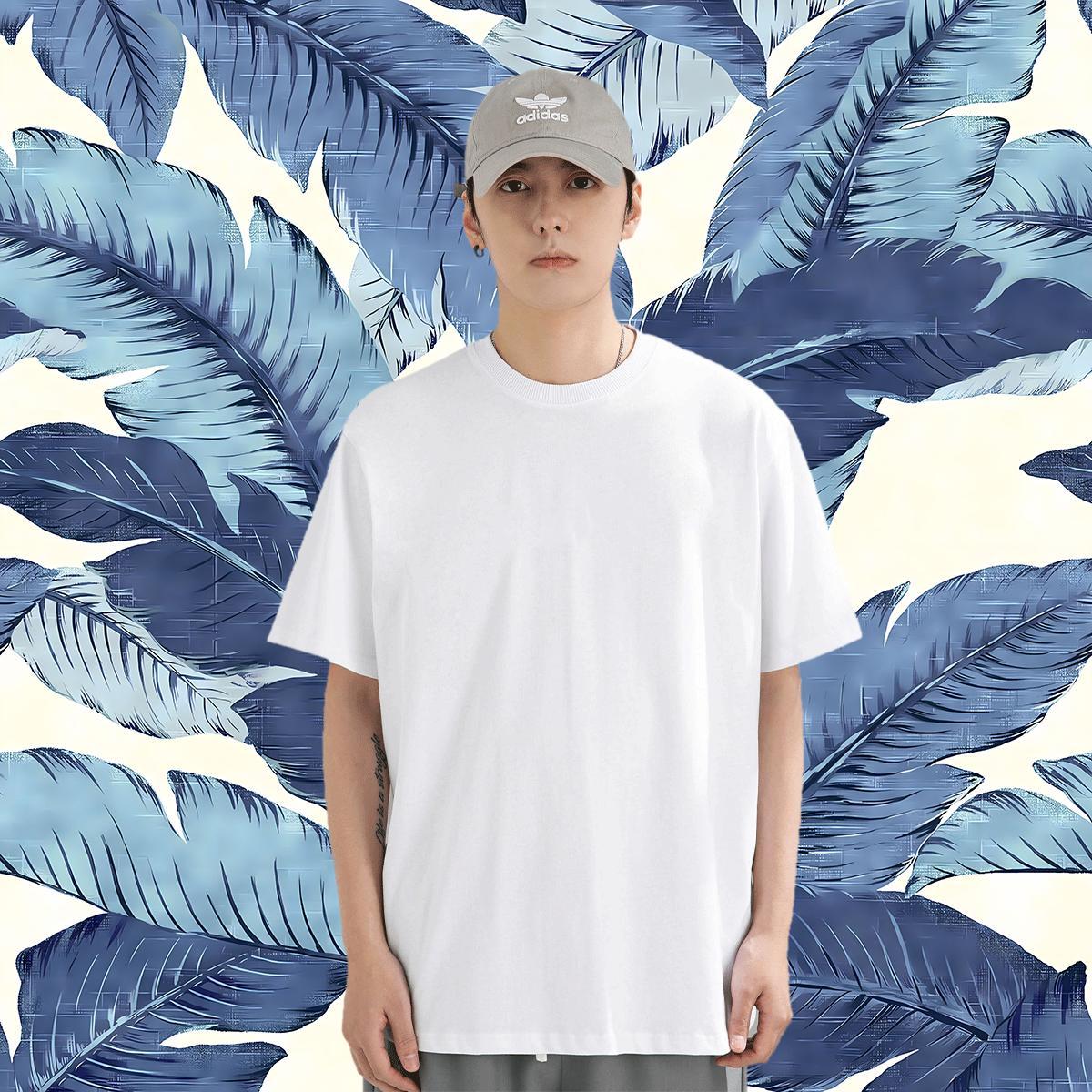 DIY Customized Home Outdoor Mens Tshirts SCARY O-Neck Short Sleeve 230g Pure Cotton Men T Shirts Classic Floral Print Tees