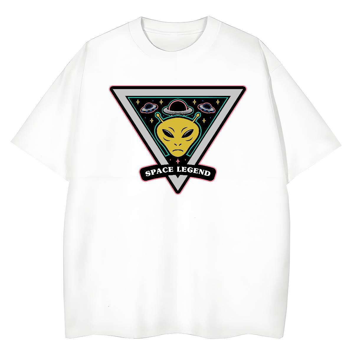 Fashion T shirt Comfortable 230g 100% Cotton Tshirt for Man Woman DIY Logo ET Hip Hop Street Soft Top Tees