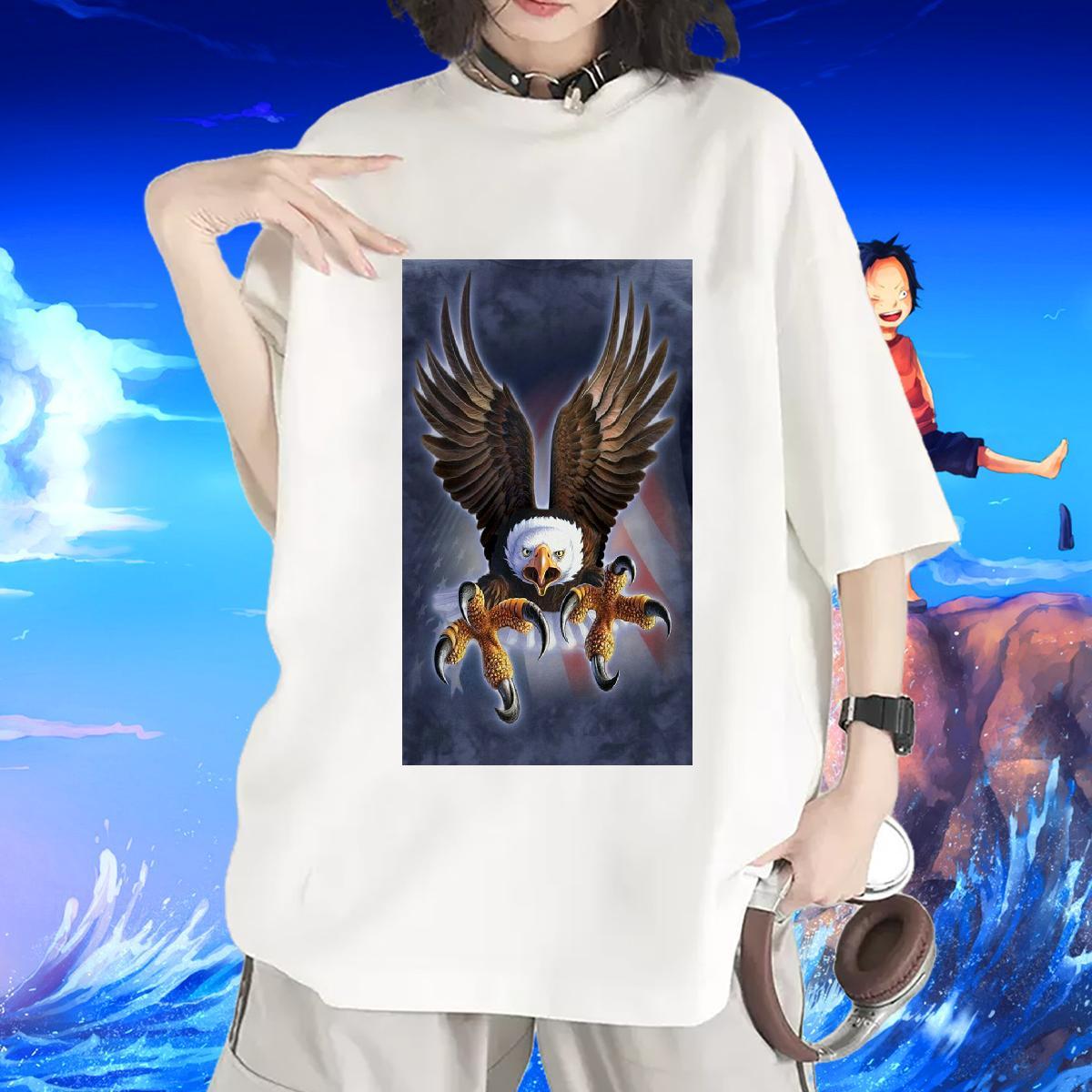 Fashion Women T Shirts O-Neck Short Sleeve 230g 100% Cotton Womens Tshirts Custom Printed eagle Casual Designer Top Shirts