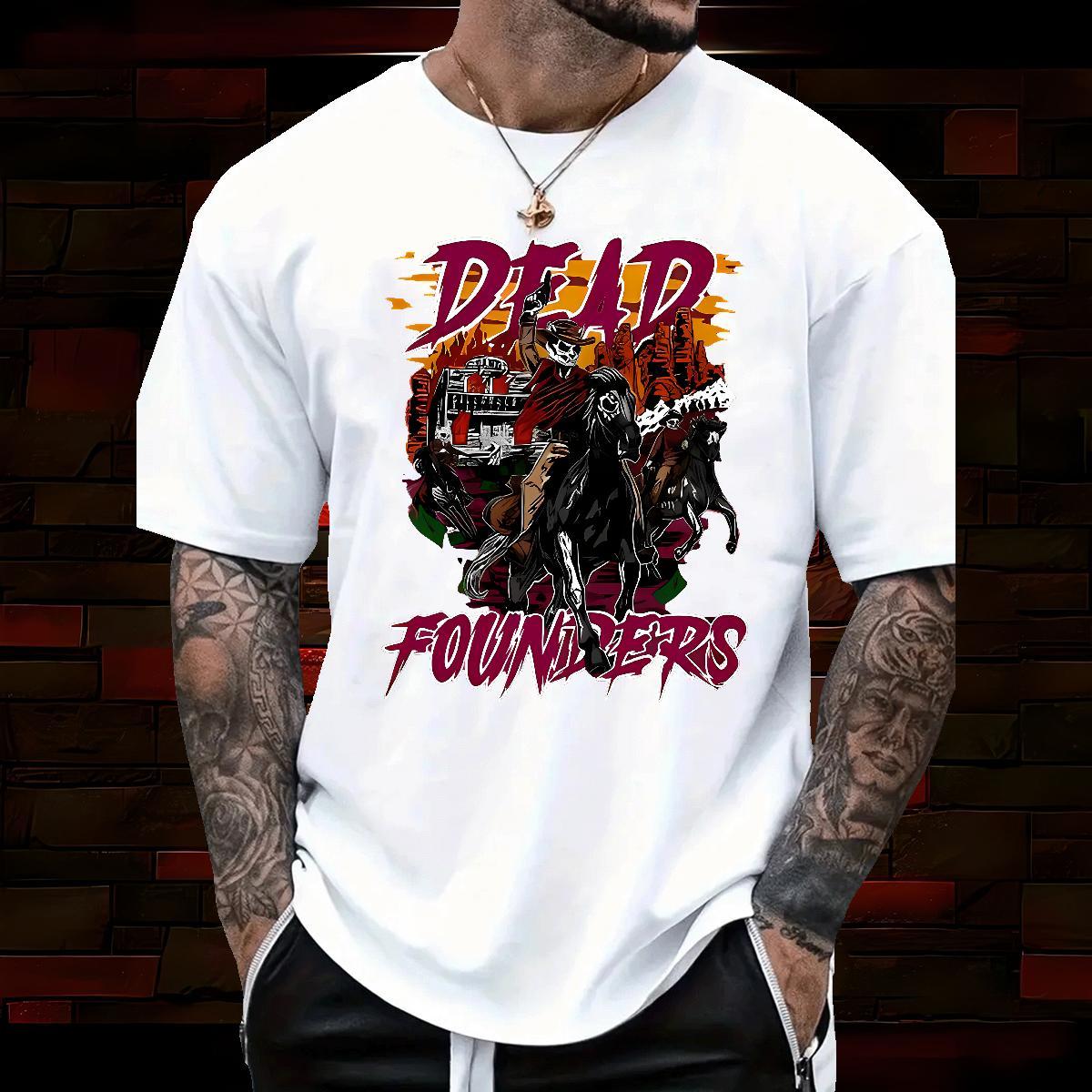 Wholesale skull Man T Shirts Sports Casual Couples T Shirts 230g Pure Cotton Fashion Designer Breathable Short Sleeve DIY Logo Oversized Tops