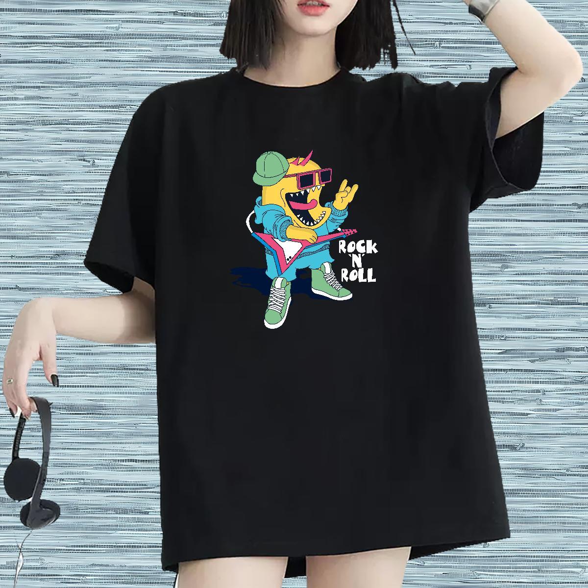Soft Woman Tshirt 230g 100% Cotton Plush Spring Summer Women T Shirts Short Sleeve O-Neck Custom Print Oversized Clothes Shirt