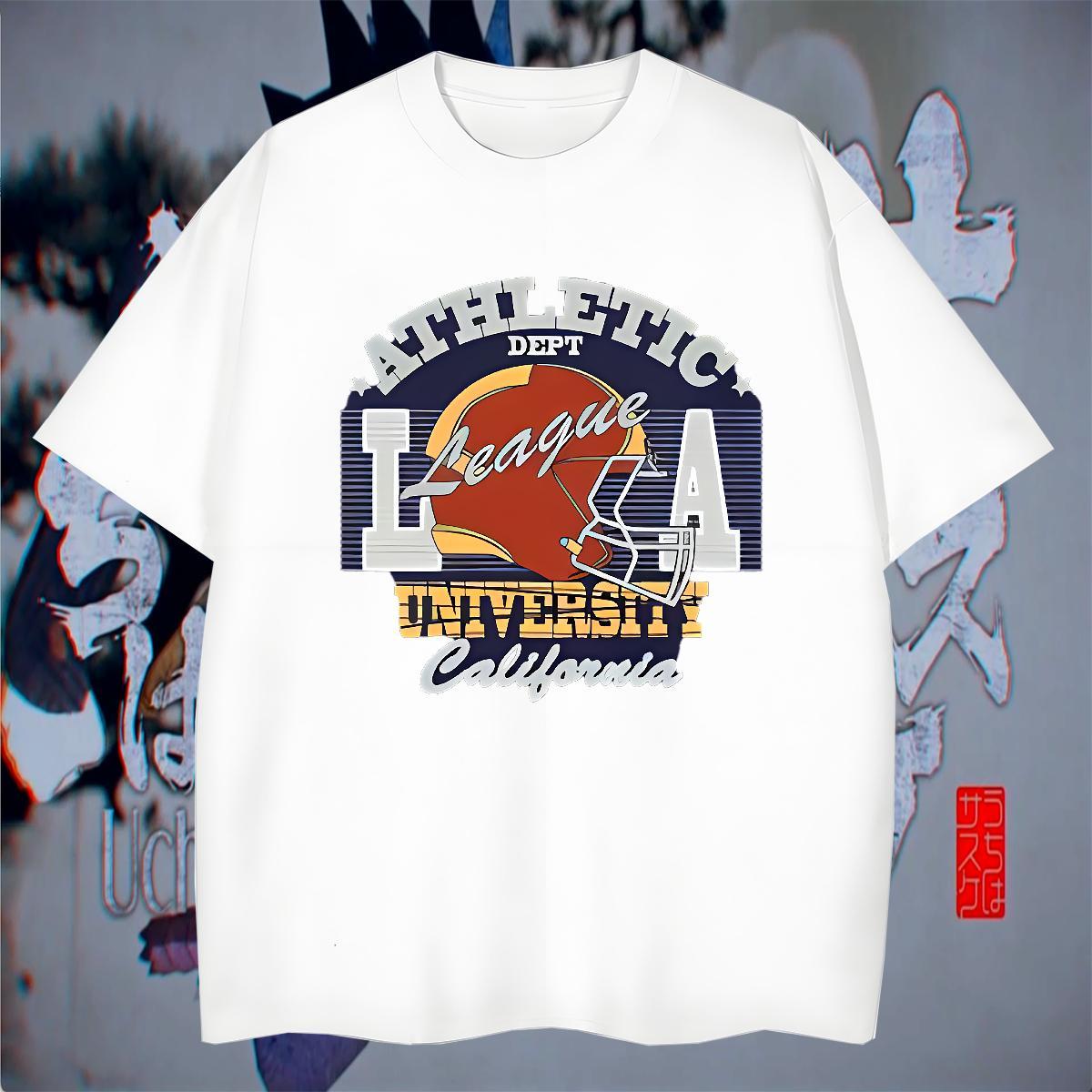 Loose Fit Men Tops Tees Daily Wear 230g Pure Cotton Custom Print Plus Size Breathable Soft letter T Shirt For Man Casual New Clothings