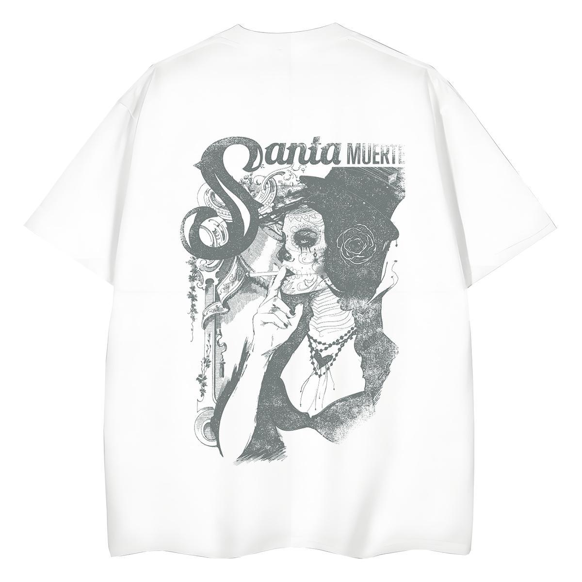 Casual New T-Shirts for Women 230g Cotton Breathable Soft Sport portrait Tshirt for Man Woman Nice Anime Print Clothings