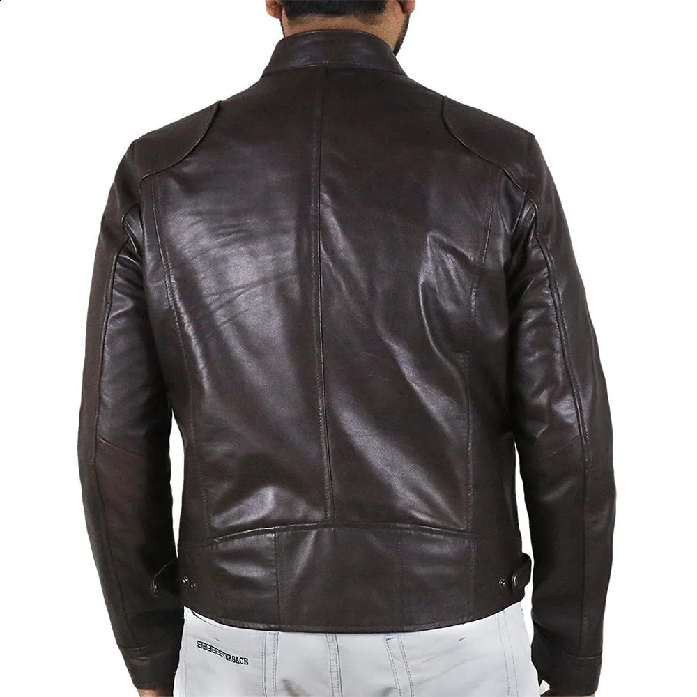 Mens PU Leather Jacket Motocycle Biker Jacket Spring Fall Jackets for Men Casual Solid Color Fashion Streetwear 240822