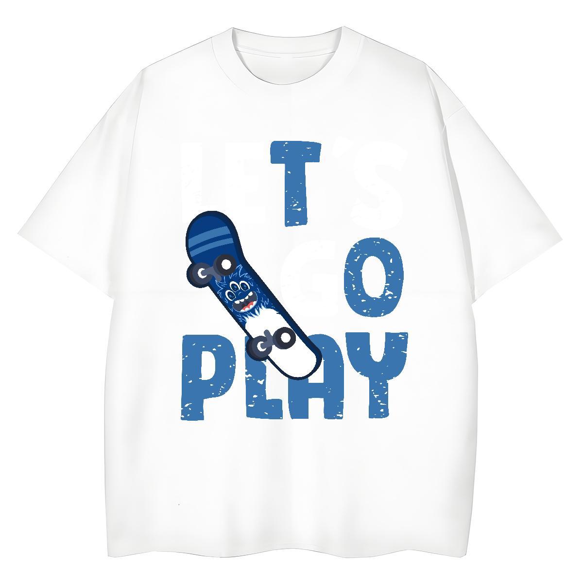 Classic Tshirt for Man Woman Casual Beach 230g Cotton Custom Print Oversized O-Neck Short Sleeve letter T shirt Fashion Tees Shirts