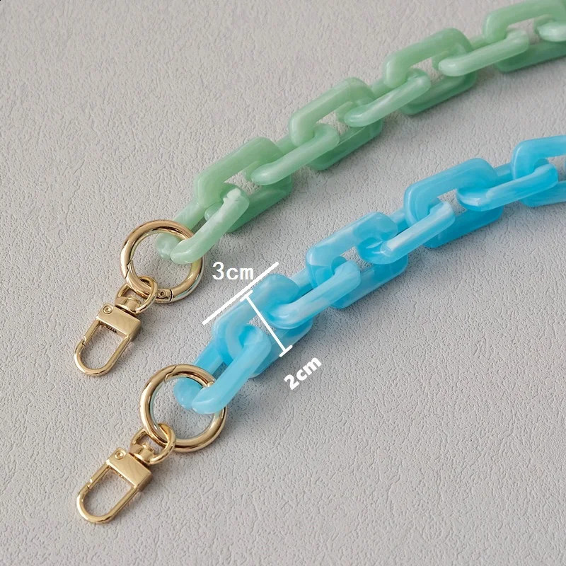 Woman Bag Chain Accessory Detachable Parts Candy Crossbody Resin Strap Women Handbag Chains Acrylic Shoulder Handles 240821