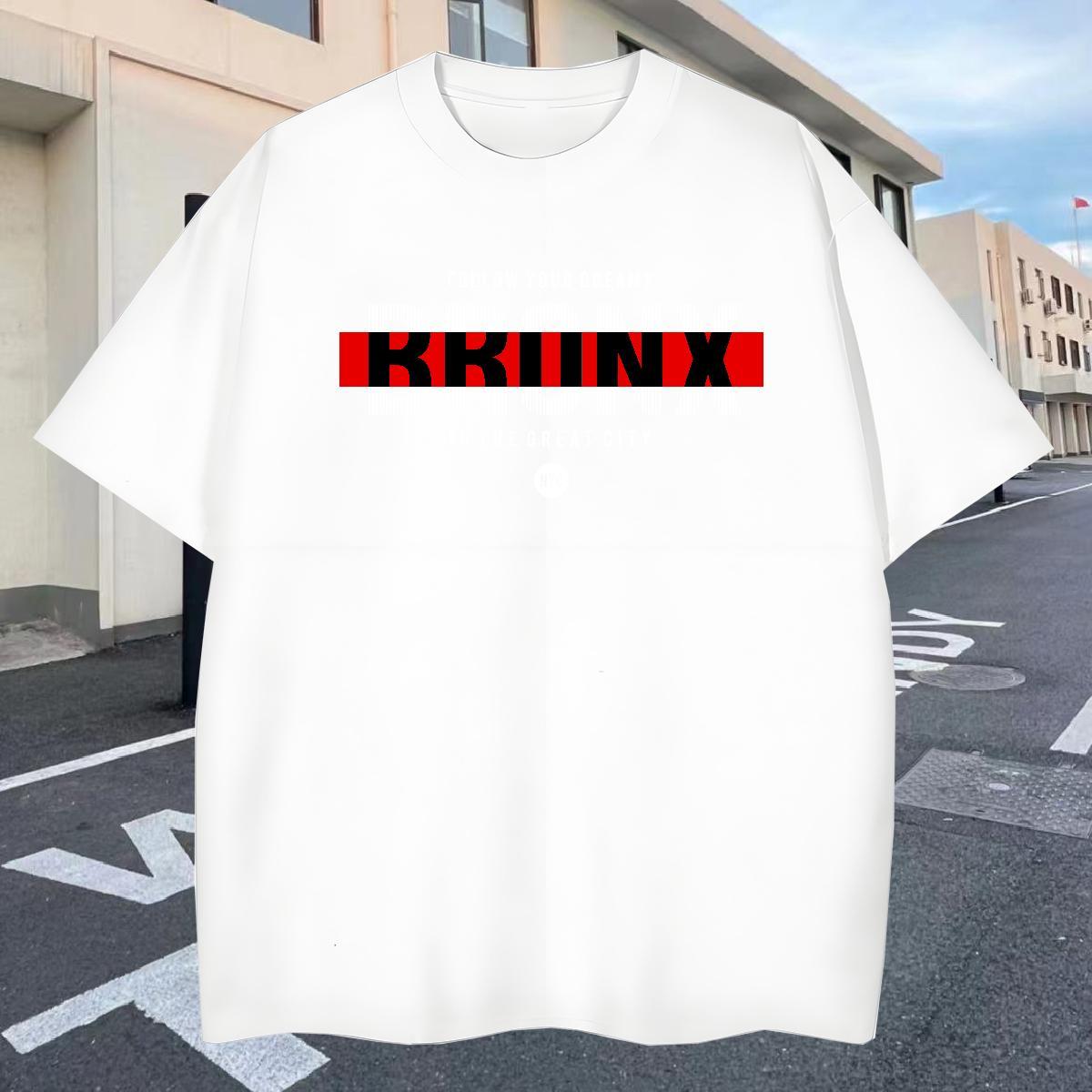 Wholesale Men Tshirts Street wear Hip Hop 230g Pure Cotton DIY Printed Crew Neck letter T shirt Designer Tee Shirt