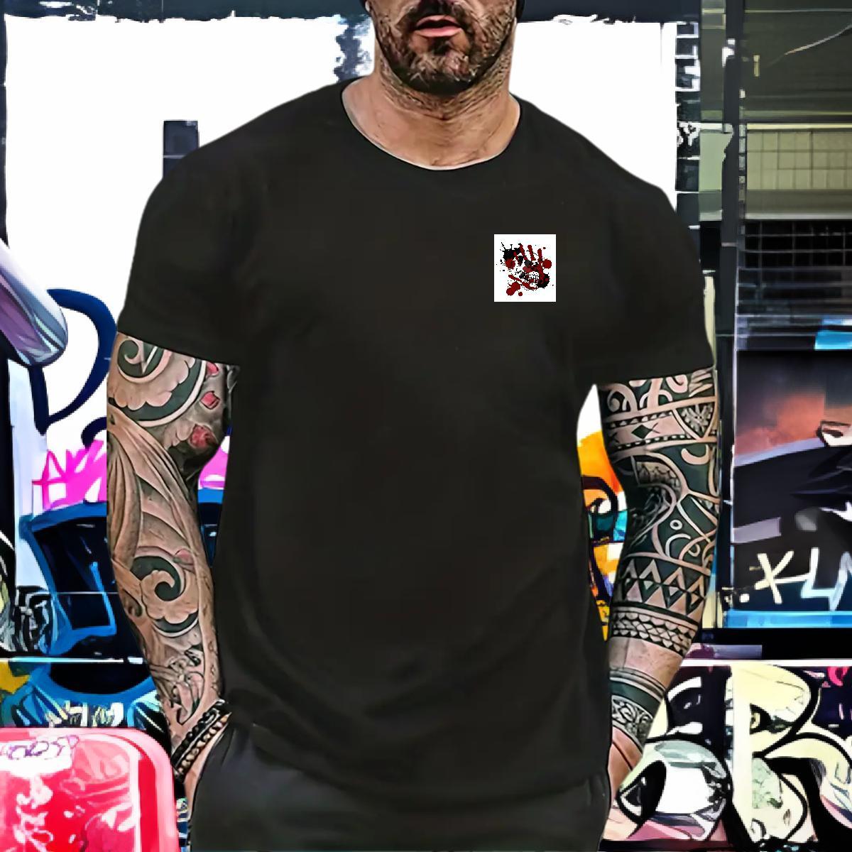 Fashion Design Beach Men Tops Tees skull Short Sleeve O-Neck 230g 100% Cotton Men T Shirts TOP Quality Oversized 3XL 4XL Wear