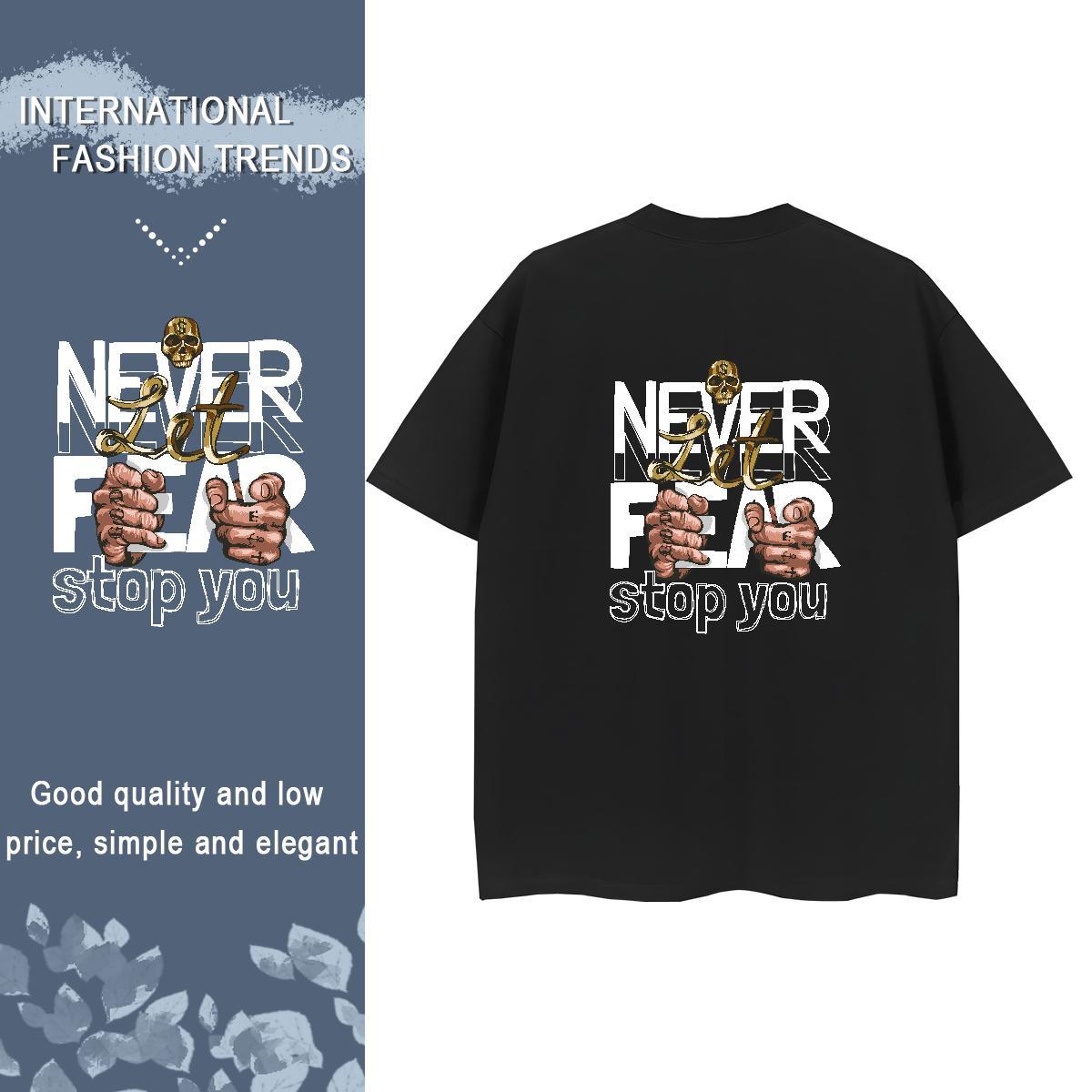 Casual New T-Shirts 230g 100% Cotton Comfortable Casual Daily Wear hand- Women Tshirts Designer Oversized L-4XL Tees Shirts