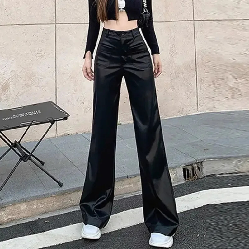 Spring Autumn High Waist Pants for Women Wide Leg Woman Trousers Y2k Streetwear Xxl Comfortable Stretch Casual One Size Slacks G 240821