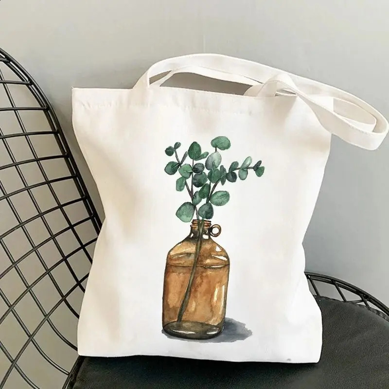 Mushroom printed shoulder bag student handbag womens large capacity shopping Harajuku 240822