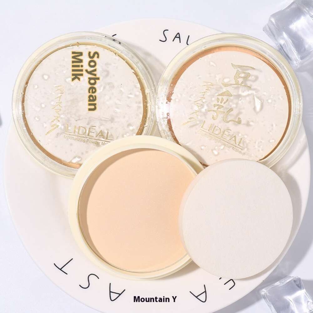 Fair Price White Cake Soy Milk Powder - Perfect for Student Makeup Setting and Skin Polishing