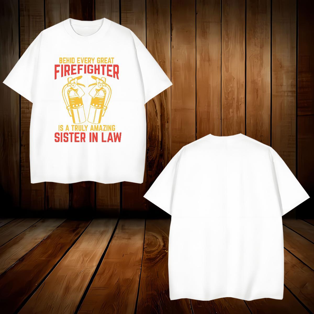 Wholesale firefighter T Shirt For Man Daily Outfit Men Clothes T-Shirt 230g 100% Cotton Fashion O Neck Short Sleeves Customized Tee Shirt