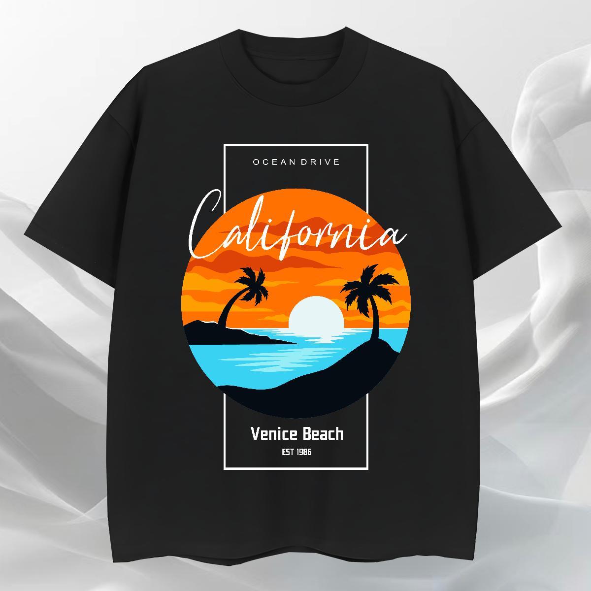 Comfortable Men Tees Anime Printing Street 230g 100% Cotton Graphic Short Sleeve Soft sea Men T Shirts DIY Customized Tops Shirt