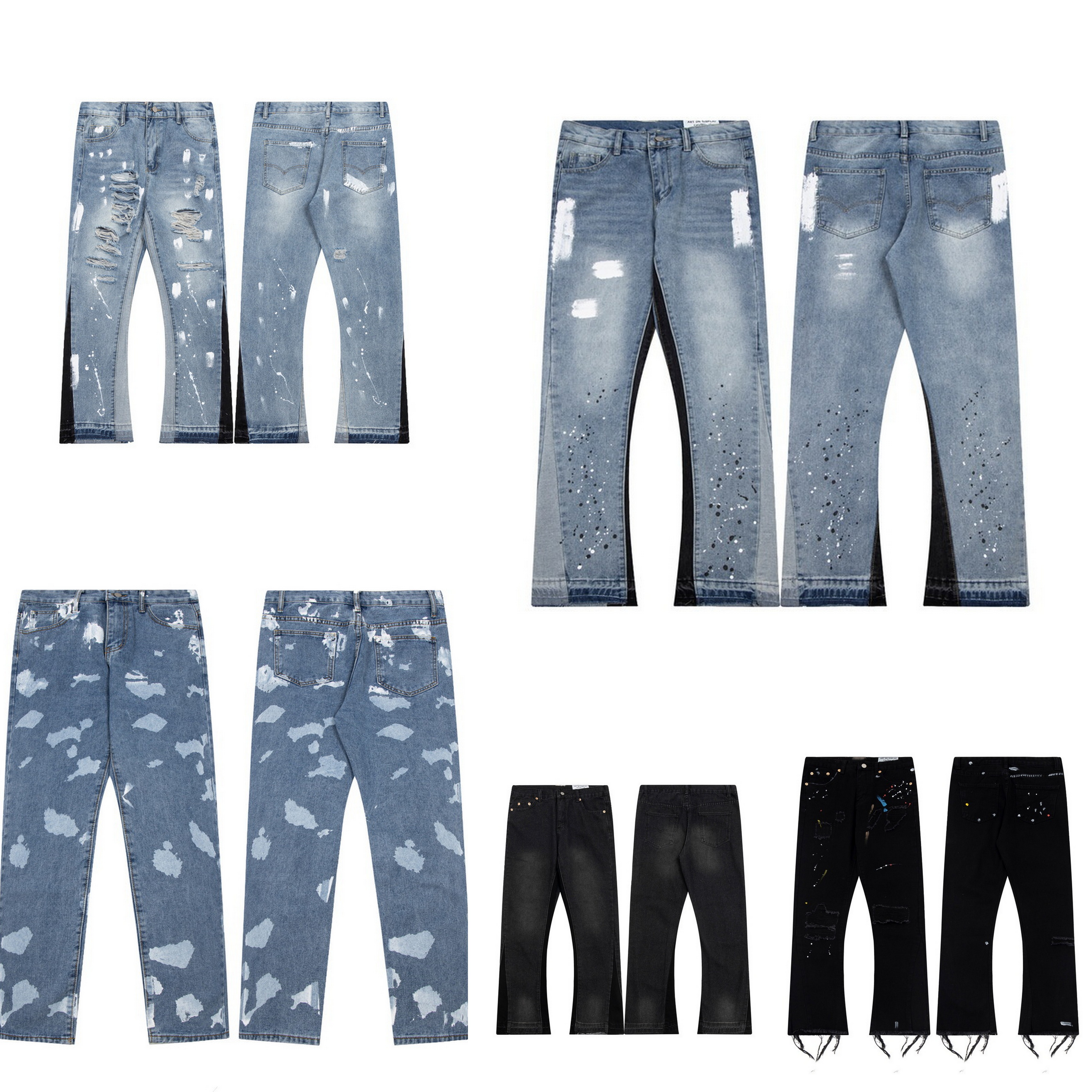 Designer Jeans Mens Pants Jeans Man Pants Sweatpants Speckled Couple Loose Versatile Straight Casual Pant Men Jeans Men Sweatpants Pants Pantalon Mens Jeans