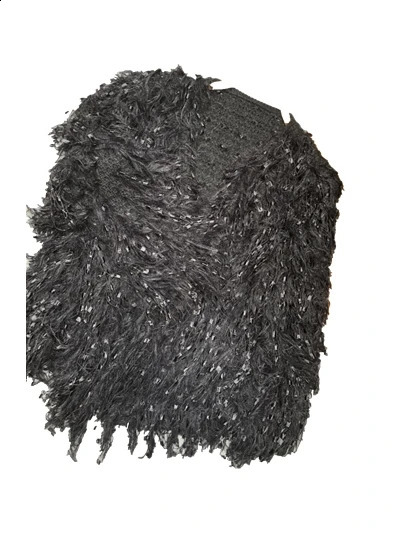 Spring and Autumn Cute Fairy Knitted Open Knitted Woolen Sweater Coat tassel V-neck Loose Fluffy Sweater Batwing Sleeve Womens Knitted Shawl 240822