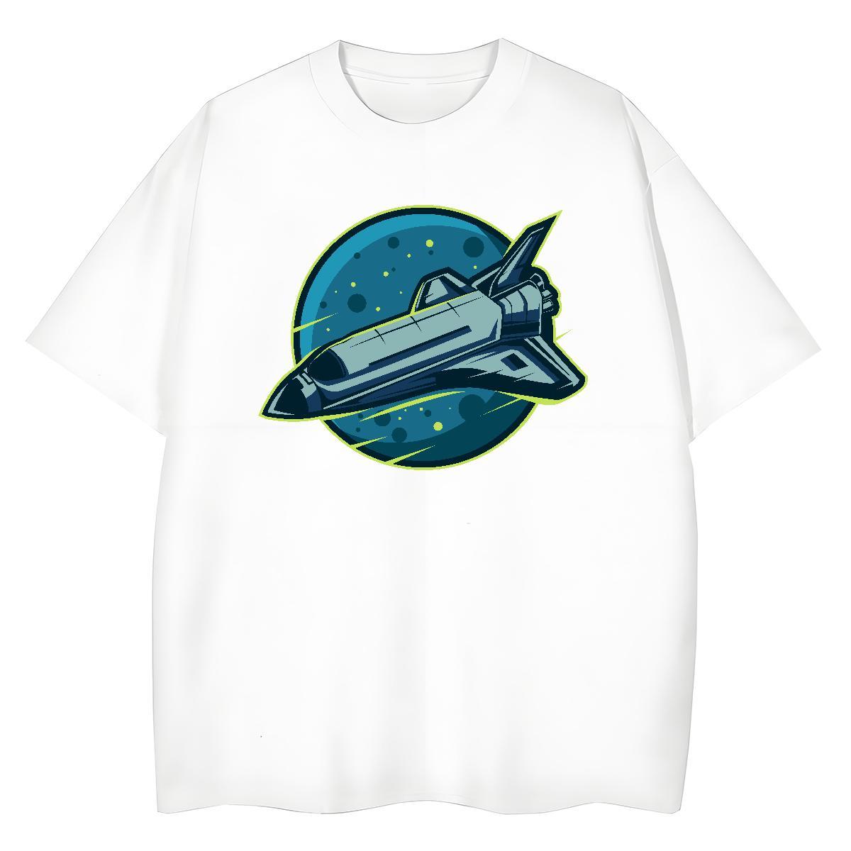 Lady Unisex Tshirts 100% Cotton 230g universe Casual T shirt Crew Neck Custom Print Plus Size Top Shirts