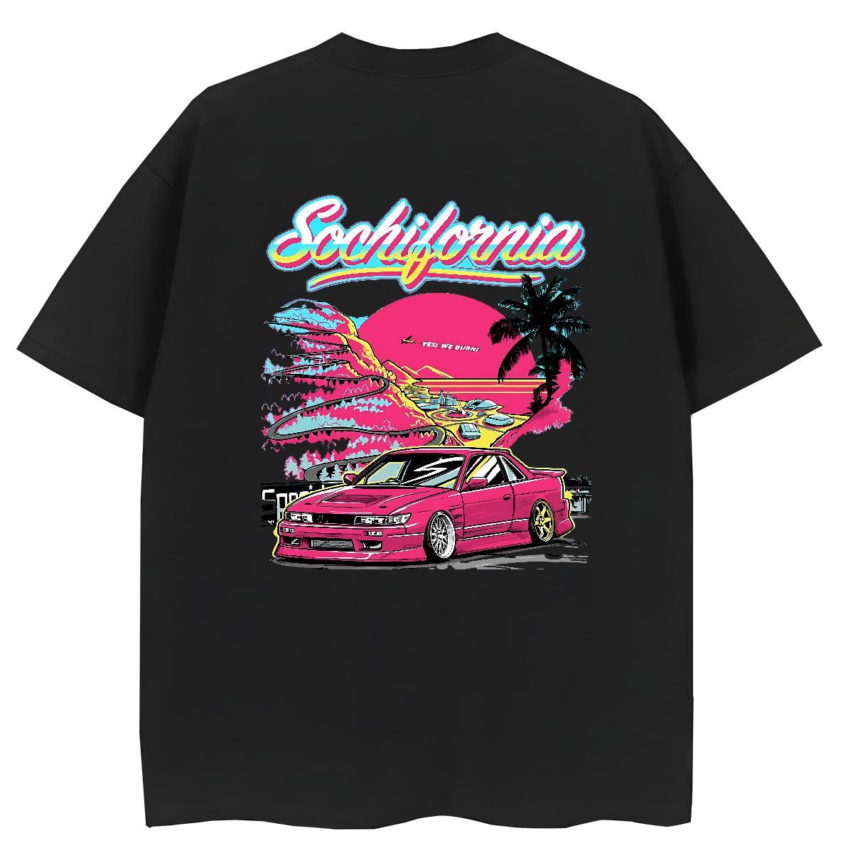 2024 Casual T Shirt For Woman 230g Cotton Breathable Soft Daily Wear car Tshirt for Man Woman Popular Oversized Top Shirts