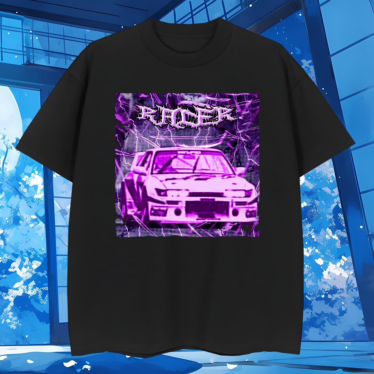 Classic car T Shirt For Man Spring Summer Men Tops Tees 230g 100% Cotton 2024 Breathable Short Sleeve Custom Printing Clothings