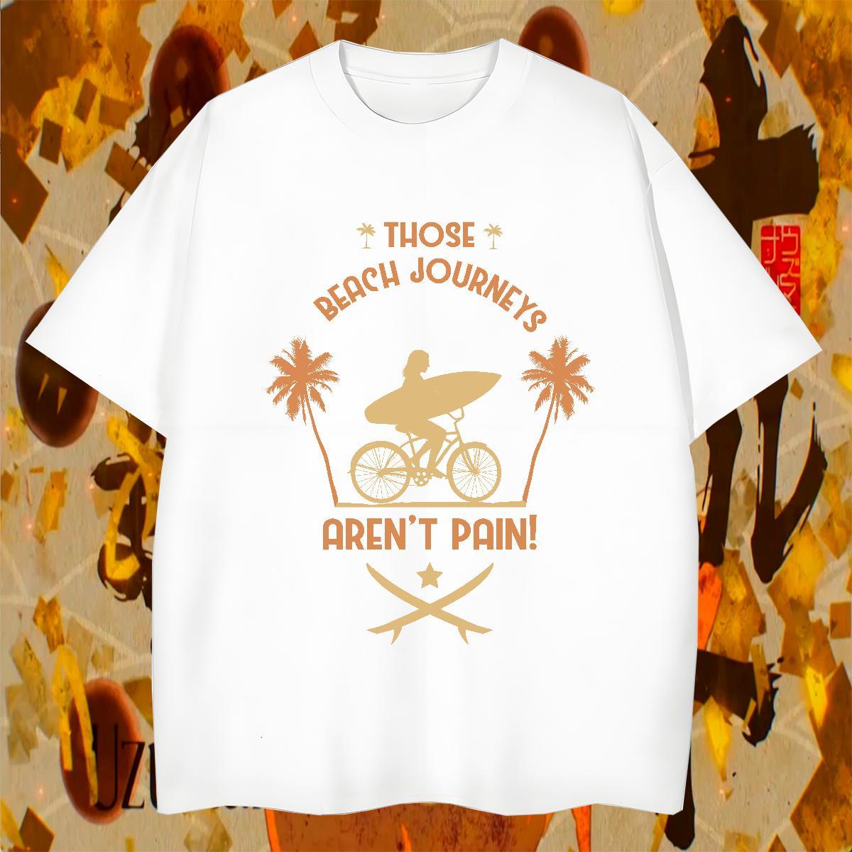 Classic Men Tees Street Casual 230g Cotton DIY Printed Crew Neck beach Mens T Shirts Fashion Design Wear