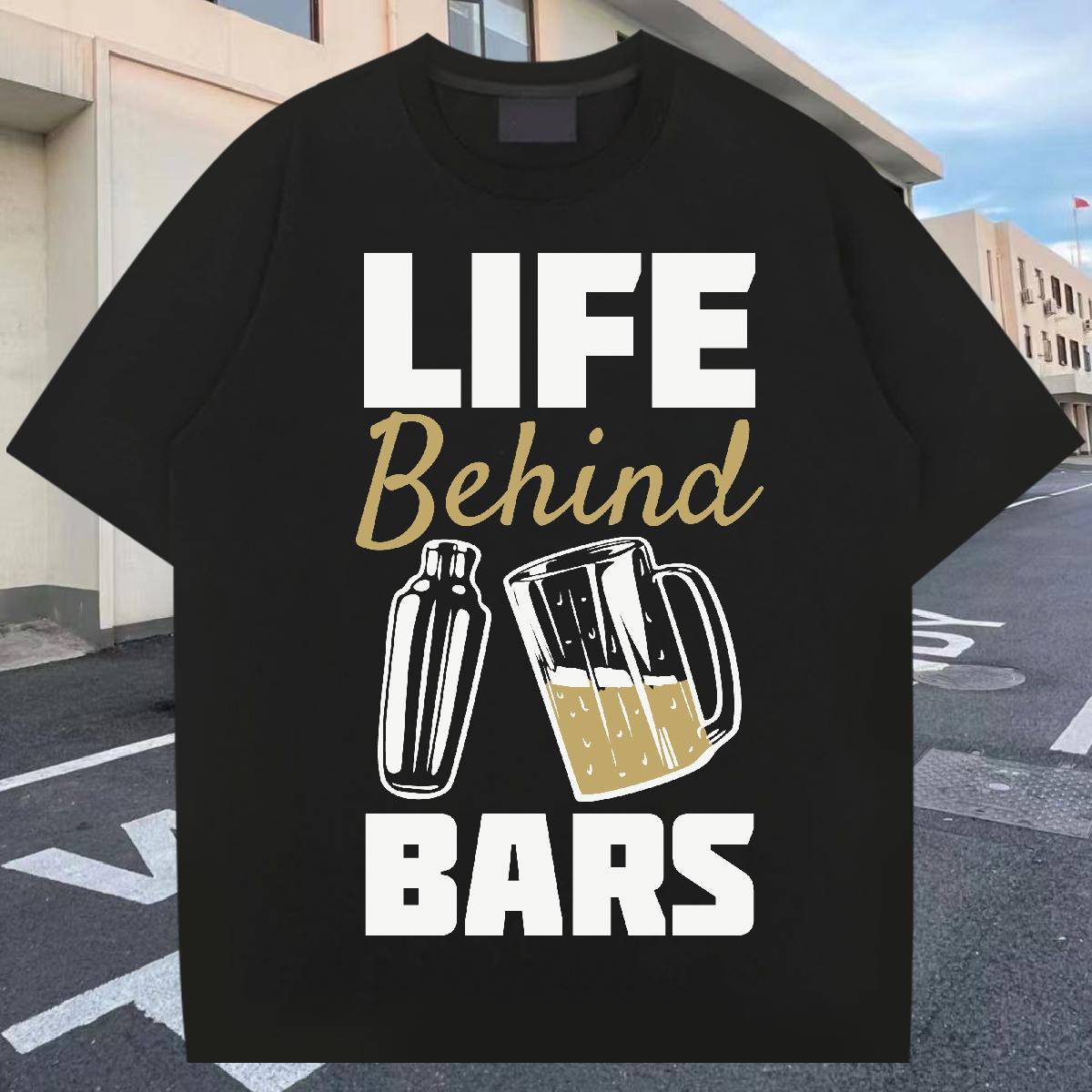 Wholesale Men Tops Tees Casual Beach 230g Pure Cotton Graphic Crew Neck letter T Shirt For Man New Polos