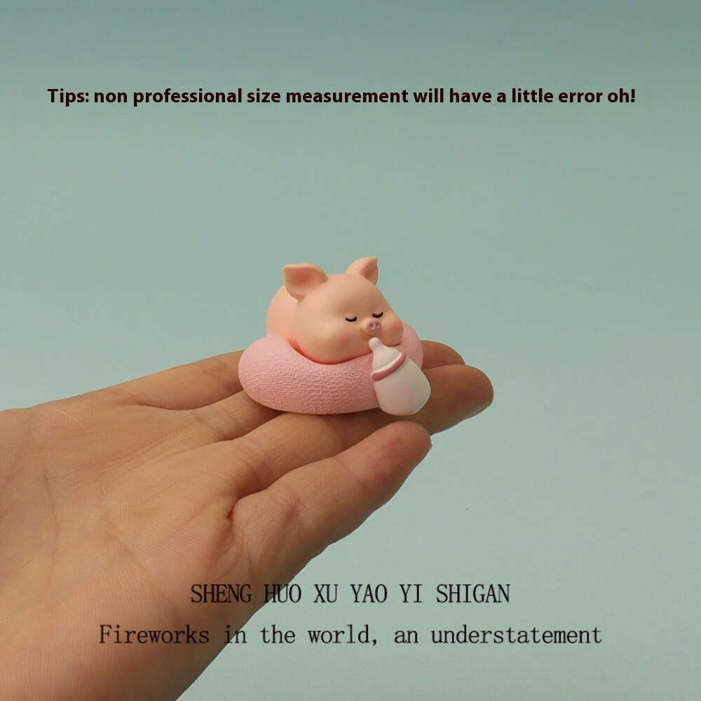 Creative Mini Ins Cute Elephant Bottle Pig Doll Car DIY Car Center Console Decoration Small Ornament