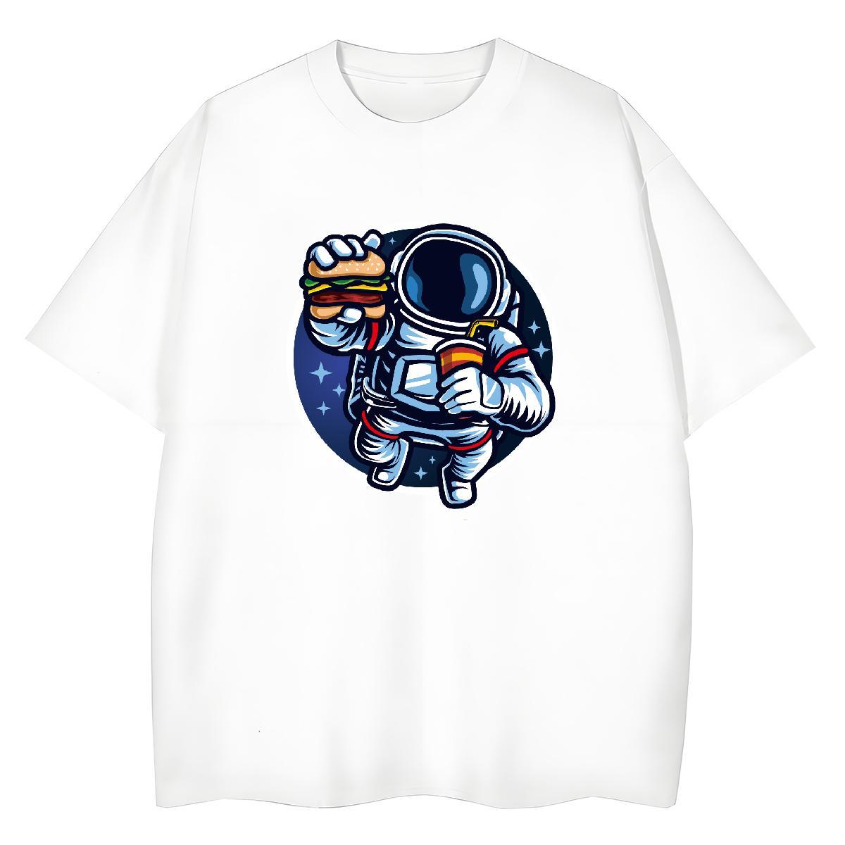 Designer Nice Tshirt for Man Woman 230g Cotton cosmonaut Summer Casual T Shirt For Woman Crew Neck Custom Print Plus Size Wear