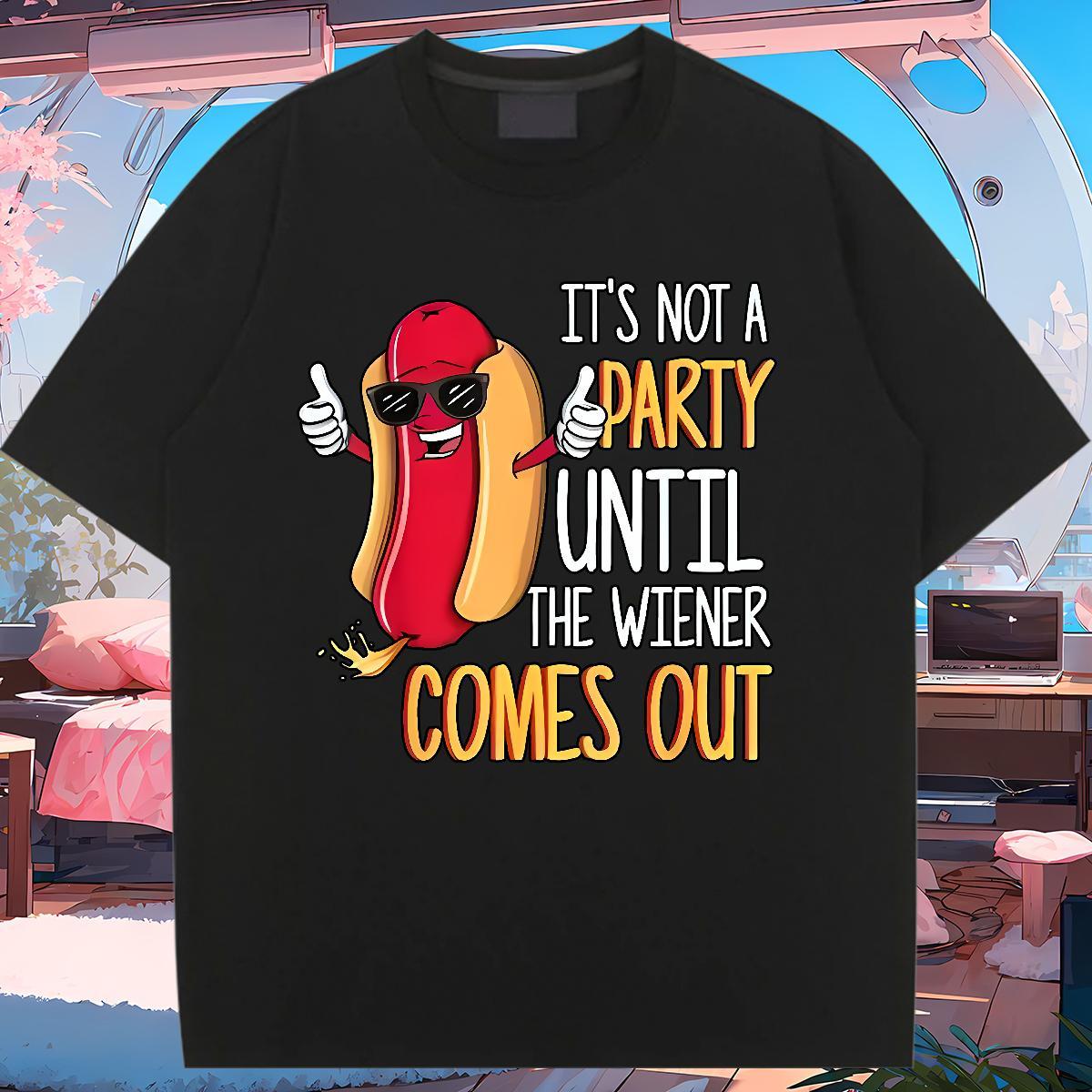 Unisex Womens Tshirts 230g Cotton hot dog Outdoor T-Shirts for Women Breathable Short Sleeve DIY Logo Polos