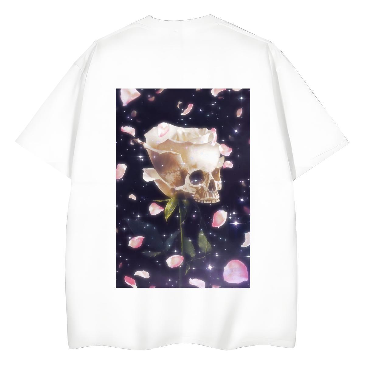 Classic T-Shirts 230g 100% Cotton Short sleeve Soft Casual Daily Wear skull Womens Tshirts Female Custom Print Plus Size Clothings