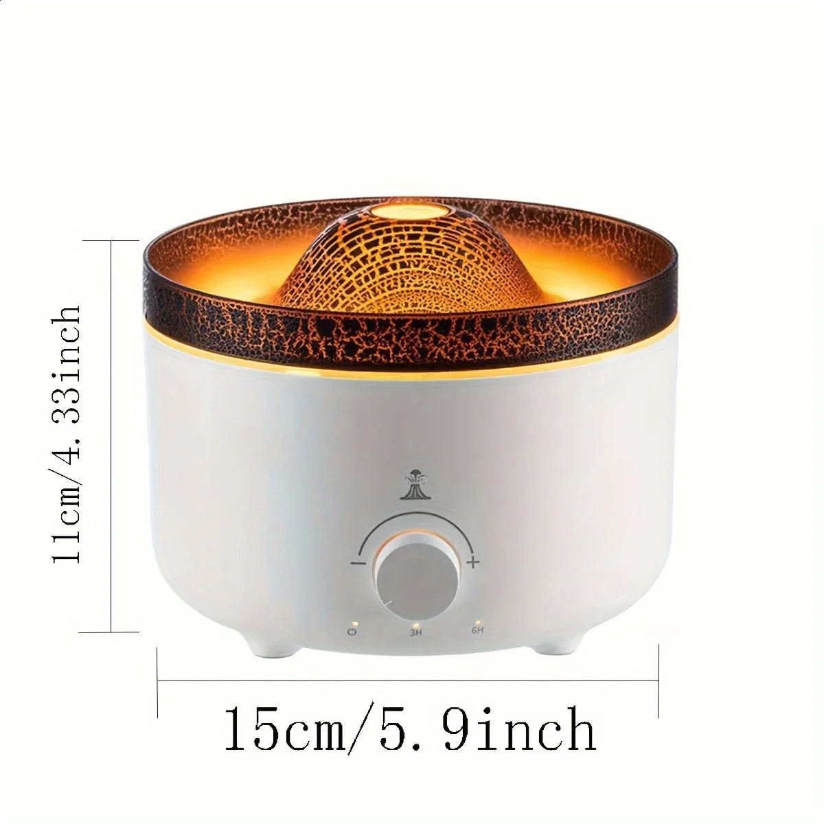 1pc-Volcano Jellyfish Aromatherapy Machine USB Home Office Aromatherapy Ultrasonic Large Capacity Flame Humidifier 240821