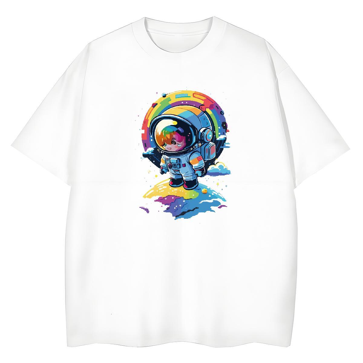 Nice Women Tshirts 230g Pure Cotton universe Casual Sport Women T Shirts Breathable Soft Customized Print Tees Shirts