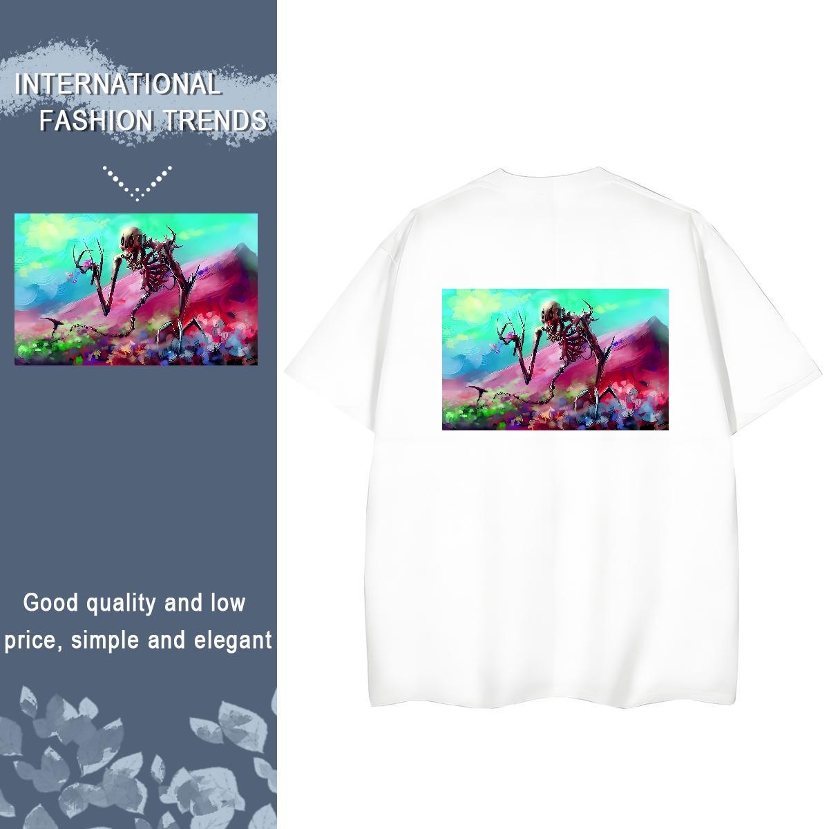2024 Women T Shirts 230g Pure Cotton O-Neck Short Sleeve Home Outdoor mountain Tshirt for Man Woman Soft Custom Print Plus Size Tops Tees