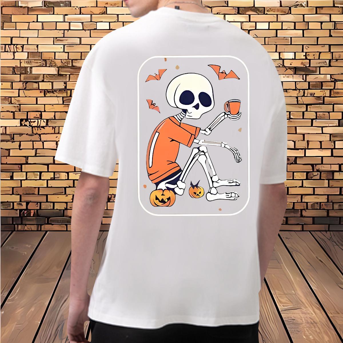 Popular Mens T Shirts 230g Pure Cotton pumpkin Hip Hop Oversized 3XL 4XL Short Sleeve O-Neck Couples T Shirts Custom Tops Tees