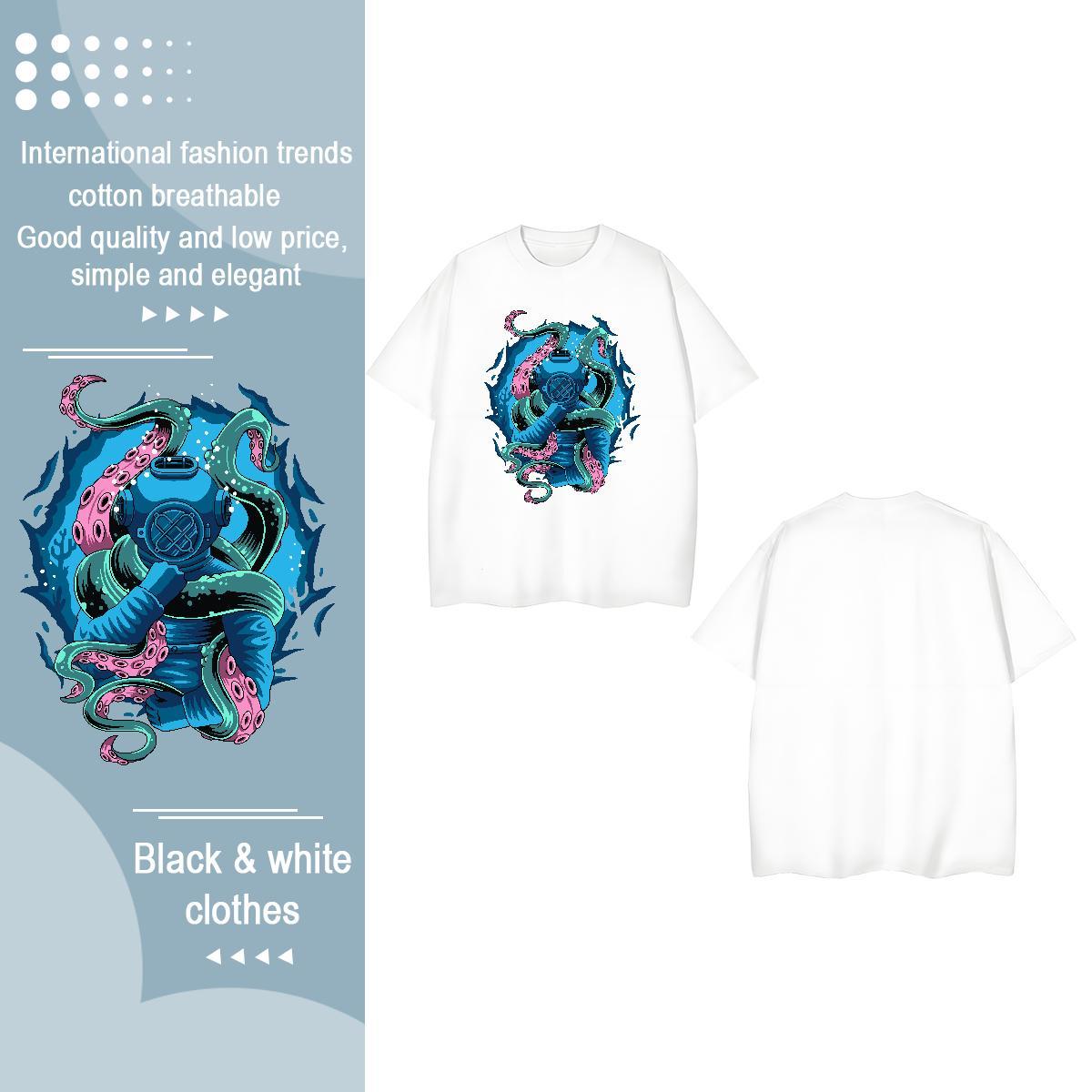 Fashion New T-Shirts for Women Crew Neck 230g 100% Cotton Women Tshirts Custom Printed ET High Street Hip Hop Female Clothings