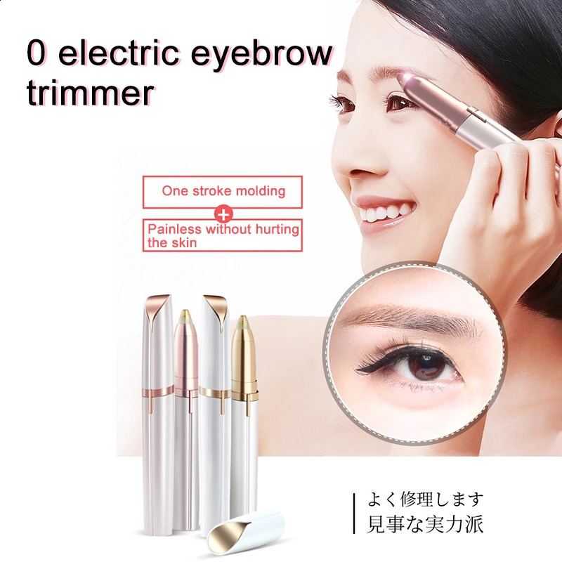 Electric Eyebrow Trimmer Female Pencil Automatic Knife Hair Removal Beauty Makeup 240801