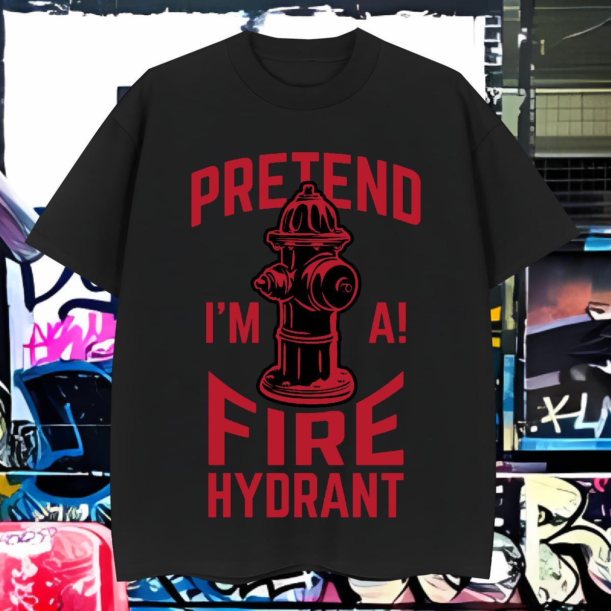 Wholesale fire hydrant T-Shirts Casual Daily Wear Men Tees 100% Cotton 230g Fashion Short Sleeve Soft Graphic Clothes
