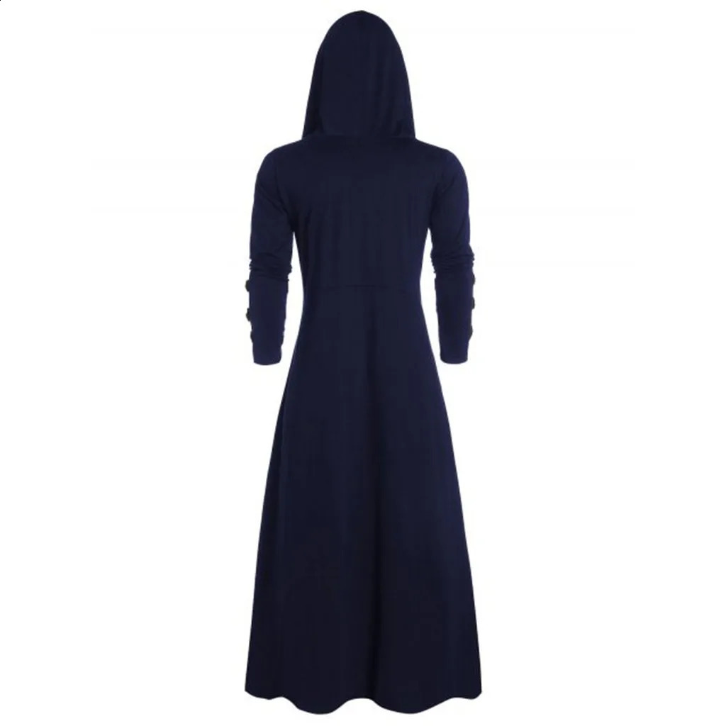 Mens Retro Steam Punk Gothic Windbreaker Coat Cape Fashion Street Cloak Jacket Parkour Clothes Cardigan Trench Coat 240822