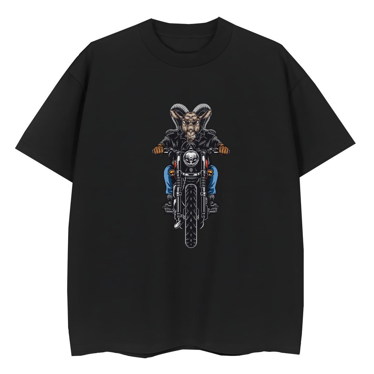 2024 Designer T shirt 230g Pure Cotton Crew Neck Breathable Casual Beach Motorcycle Women Tshirts Brand Cartoon Print Tops Tees