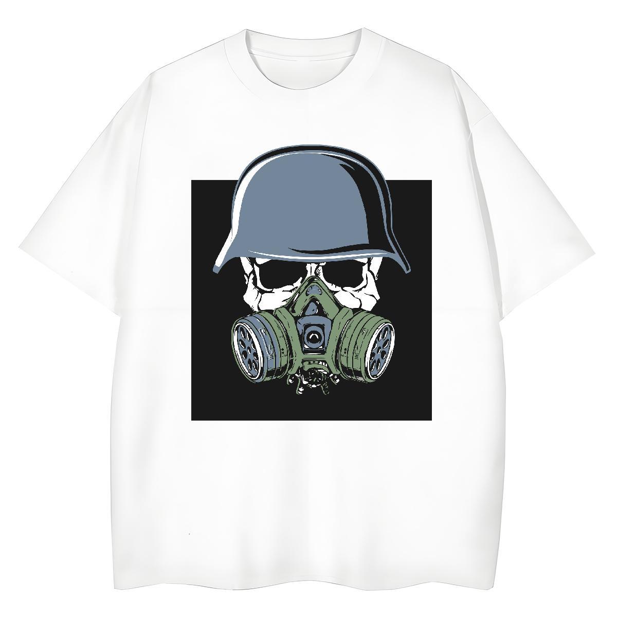 2024 T Shirts Women 230g Pure Cotton Crew Neck Breathable Home Outdoor skull Unisex Tshirts Free Shipping Custom Printed Tees Shirts