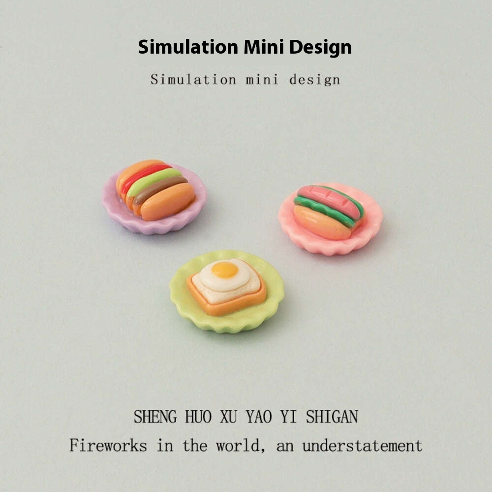 Artisanal Small-Scale Resin Creations Featuring Baby House Design Novelty Hairpin, Cellphone Holder Accent