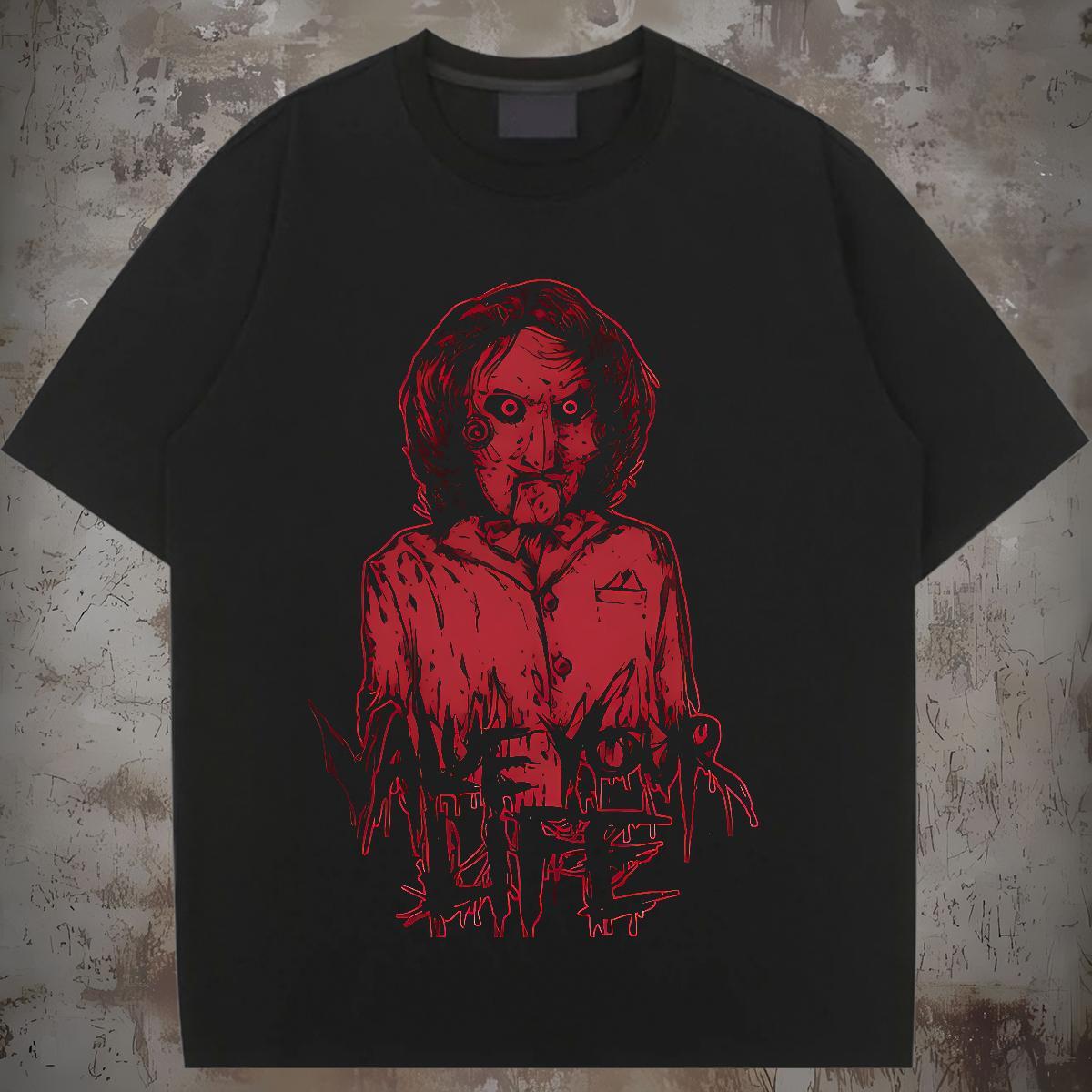 High quality Woman Tshirt 230g 100% Cotton skull Spring Summer T Shirt For Woman Crew Neck Skull Tshirts