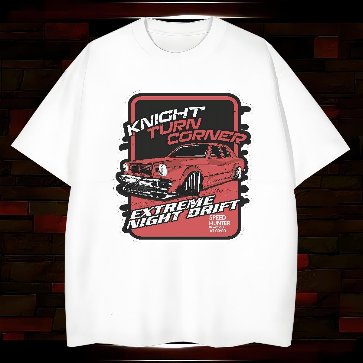 Wholesale car T shirt Street Men Clothes T-Shirt 230g Pure Cotton New Breathable Crew Neck Custom Print Oversized Tops Tees