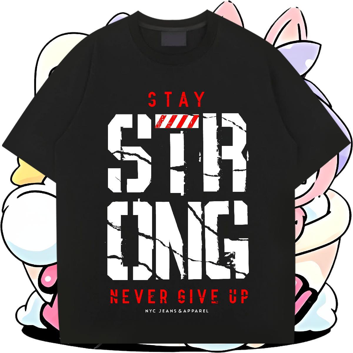 Loose Fit Men Clothes T-Shirt Beach 230g Cotton Skull Breathable Soft letter T Shirt For Man Classic Top Tees