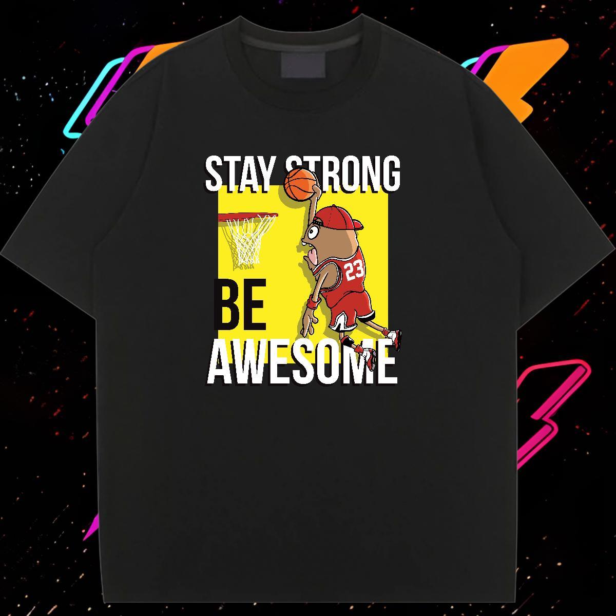 Loose fit Womens Tshirts 230g 100% Cotton role Casual Womens T Shirts Breathable Crew Neck DIY Anime Printed Tees