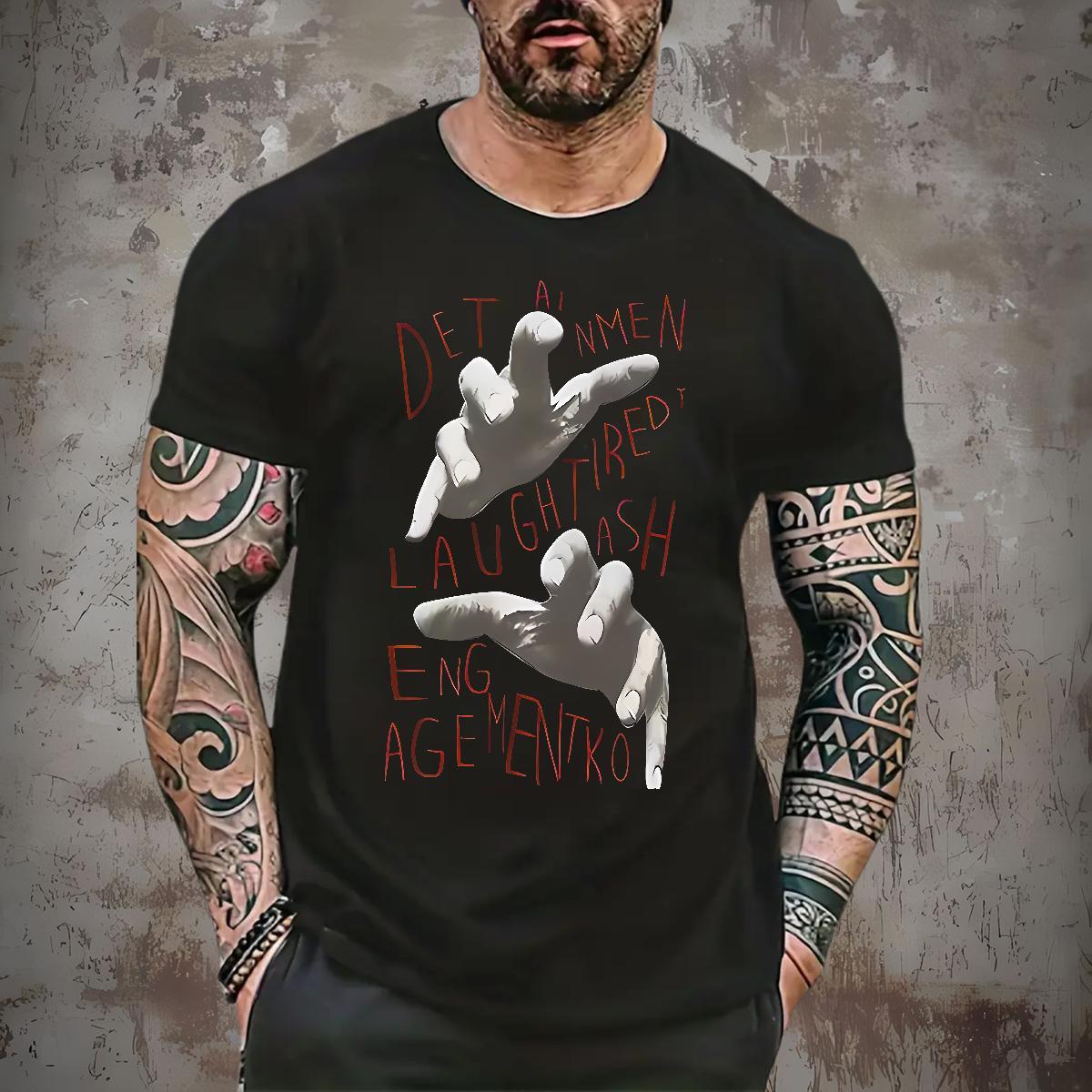 Loose hand Man T Shirts Casual Daily Wear Men Tees 230g 100% Cotton 2024 Round Neck Short Sleeve Oversized 3XL 4XL Tees Shirts