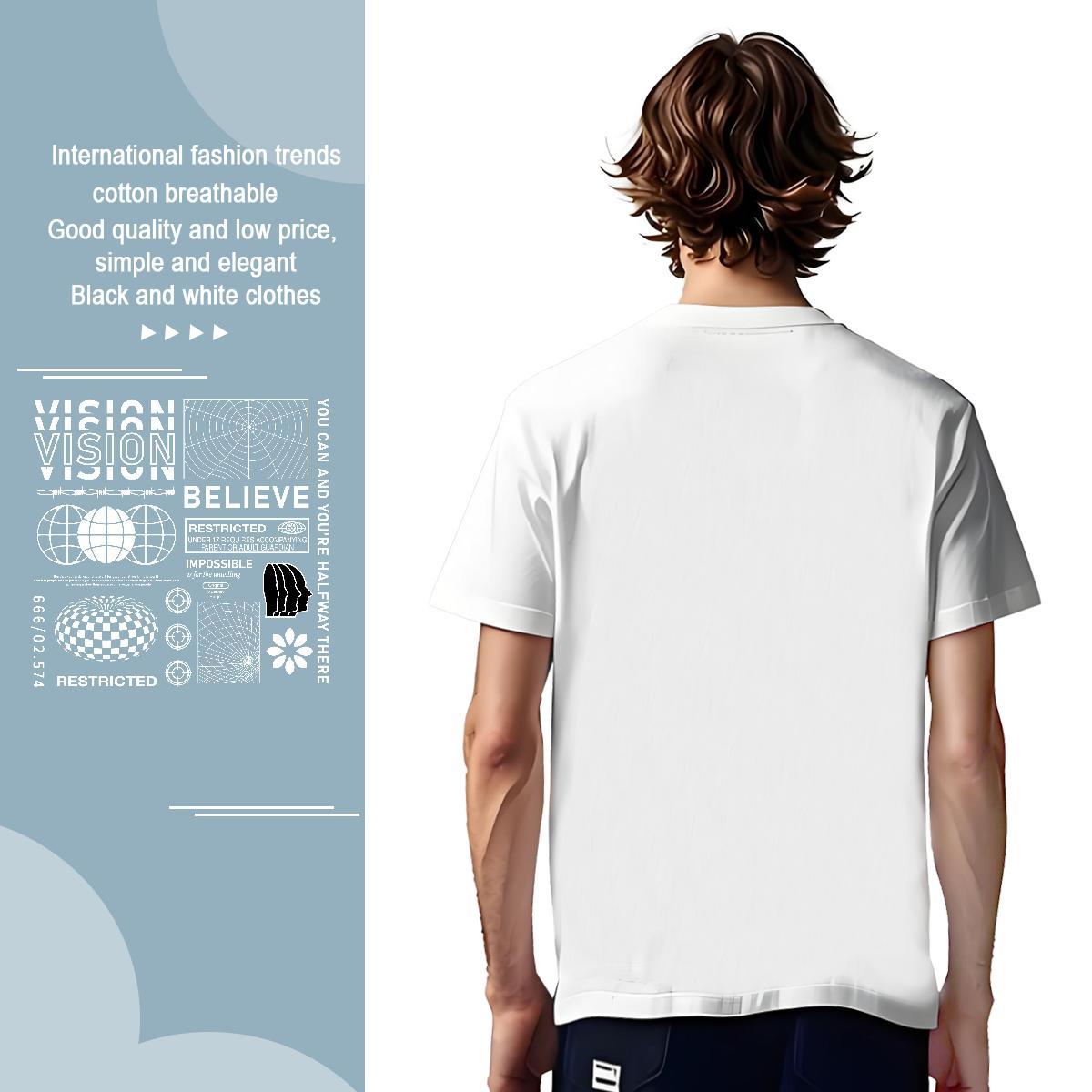Soft letter T Shirt For Man Street wear Hip Hop Mens Tshirts 230g Pure Cotton 2024 Designer Breathable Custom Printing Tops Shirt
