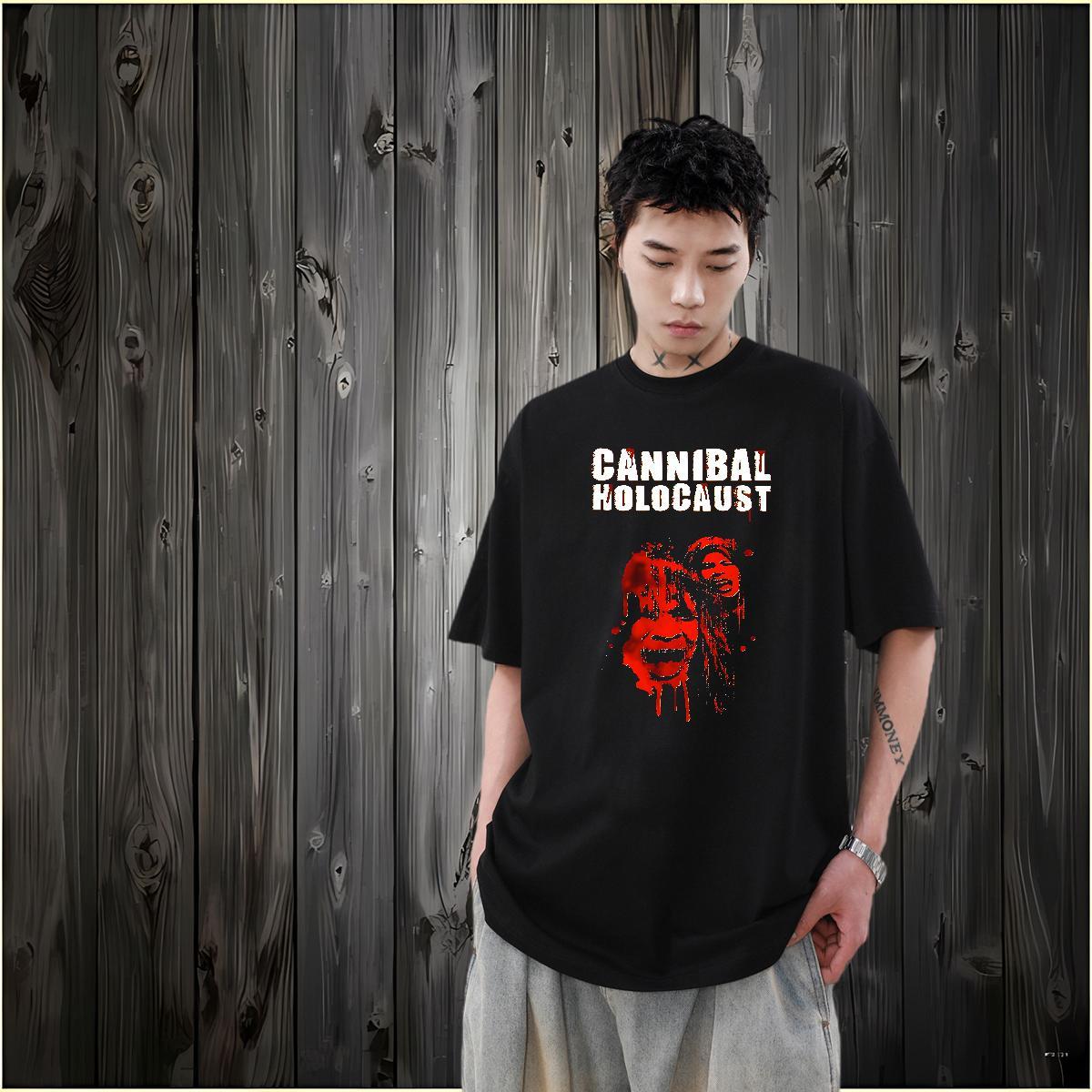 2024 Designer Casual Beach Mens Tshirts scary Breathable Soft 230g Cotton T-Shirts for Men Popular Custom Print Oversized Polos
