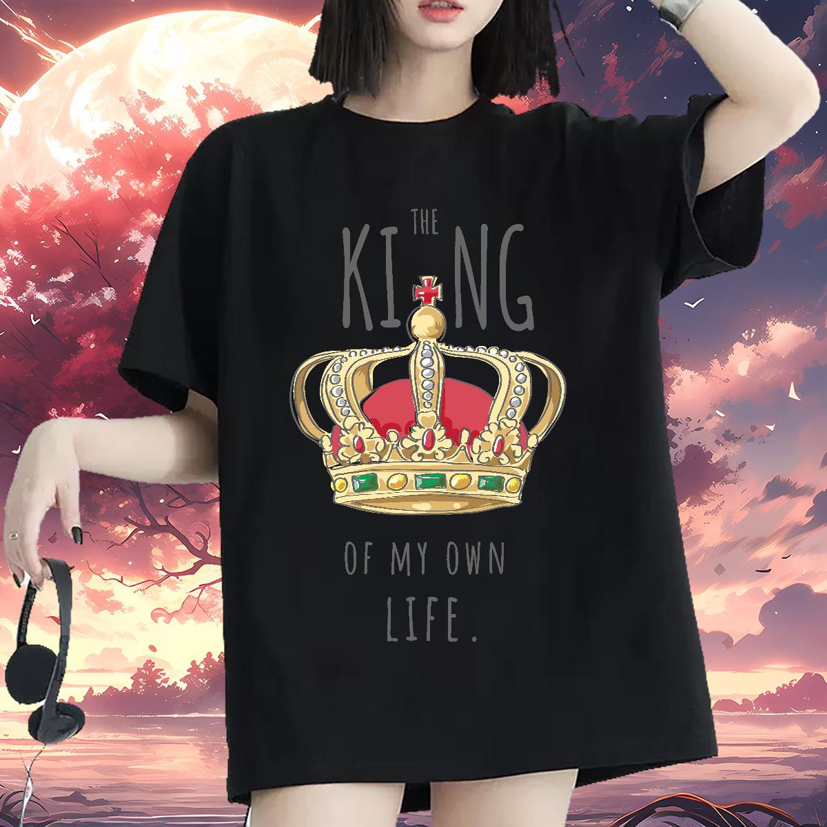 Lady Tshirt for Man Woman 100% Cotton 230g letter Casual Beach T-Shirts for Women Breathable Soft Custom Print Plus Size Clothings