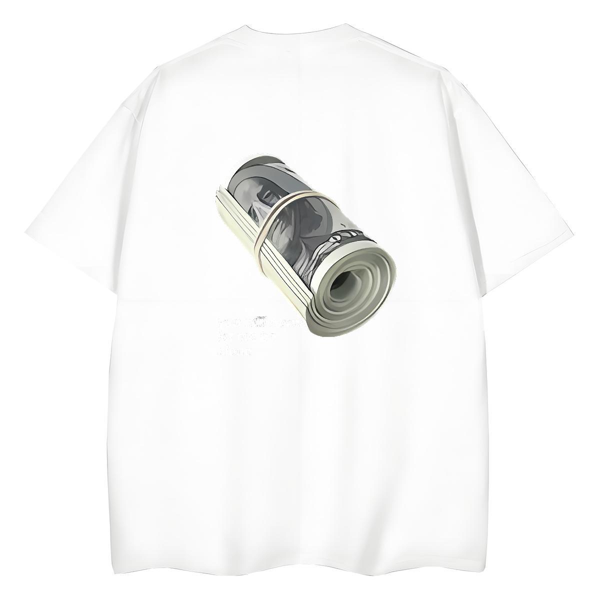 Fashion New Womens T Shirts 100% Cotton 230g Round Neck Short Sleeve Summer Casual money Women Tees Free Shipping Cartoon Anime Clothes Shirt