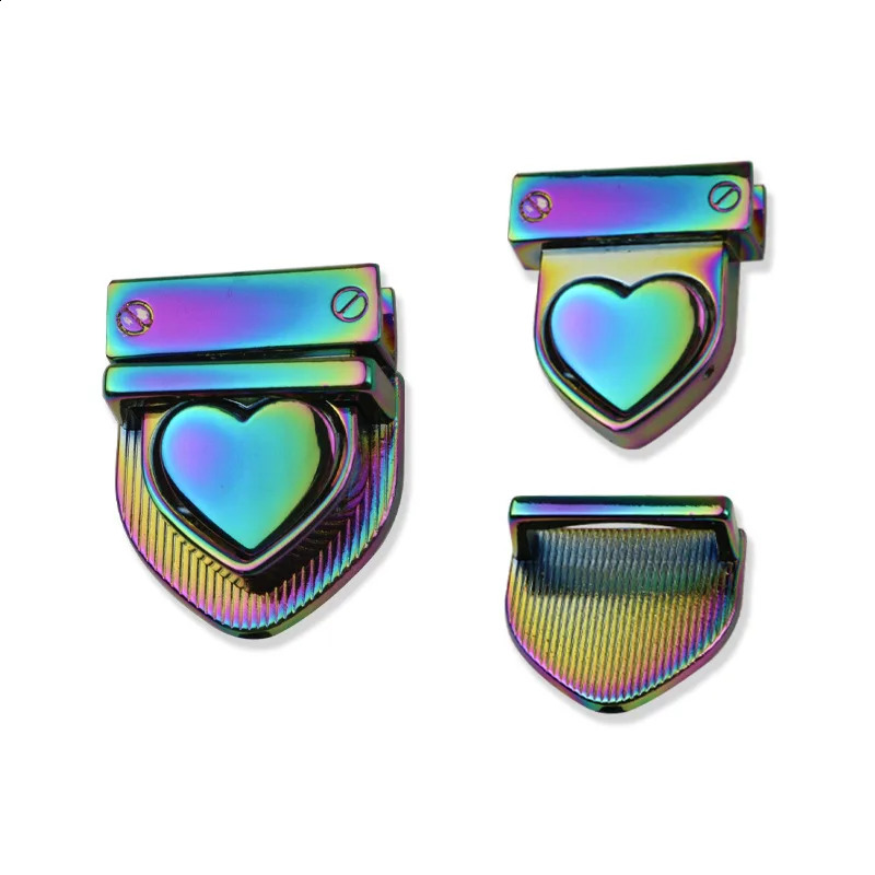 28 * 32mm metal heart-shaped press lock fashion bag switch lock for DIY handbags wallets luggage hardware closure accessories 240821